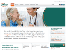 Tablet Screenshot of pickerinstitut.de